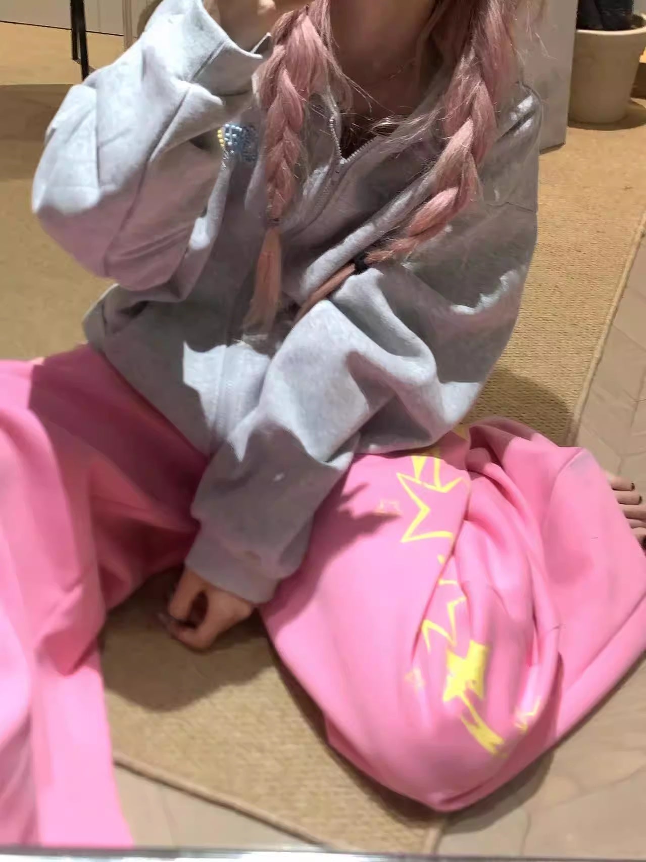 Women’s Retro Print Letter Casual Pants | High-Sense Drawstring Wide-Leg Trousers | Trendy Minimalist Graphic Sweatpants | Luxury-Label Urban Loose Pants | 2026 High-Fashion Statuesque Streetwear