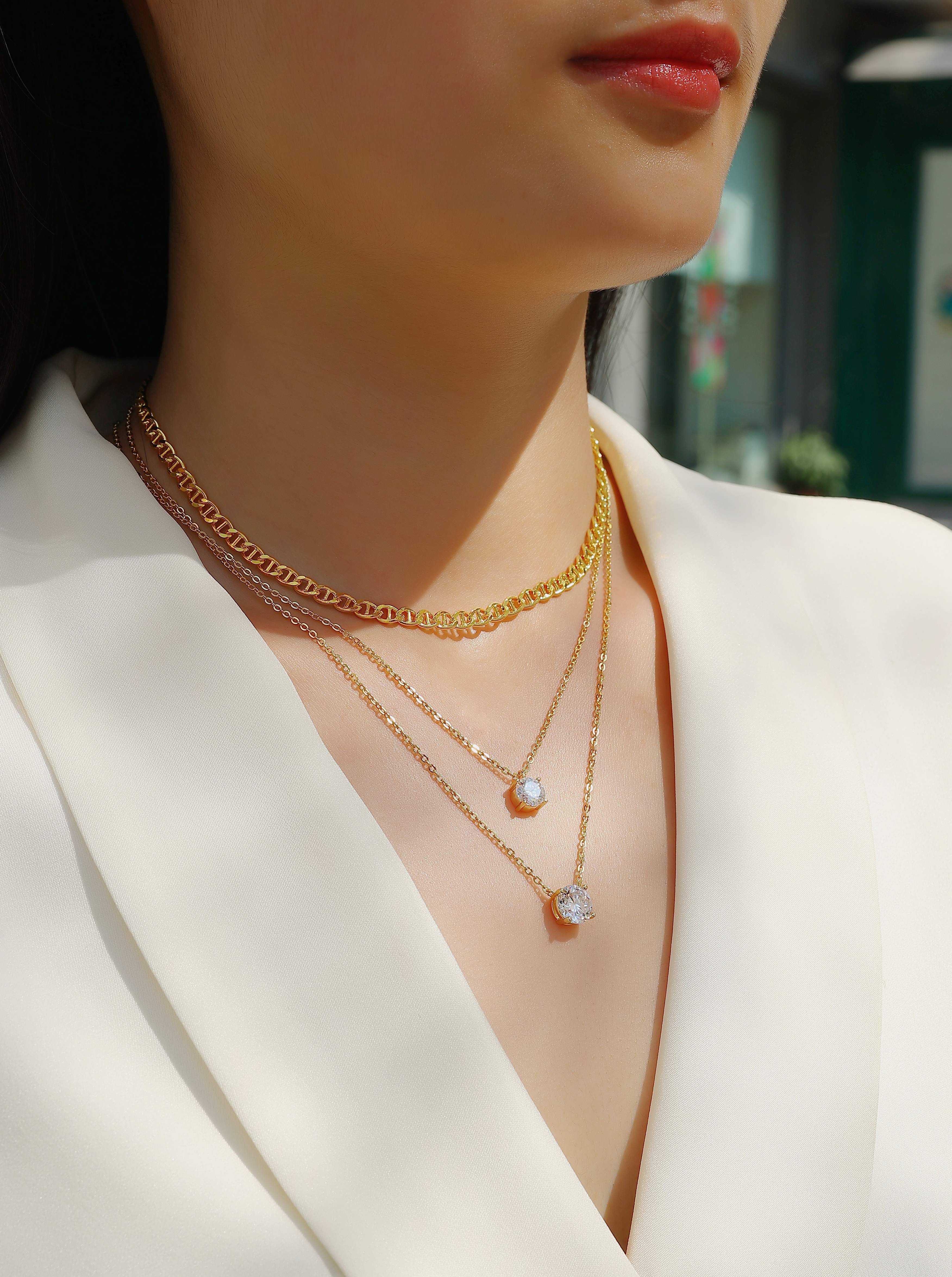 2 Carat High-Quality Morganite Gemstone Pendant Necklace | Luxurious S925 Sterling Silver Platinum Plated Collar Chain | Minimalist Fashion Fine Jewelry for Women