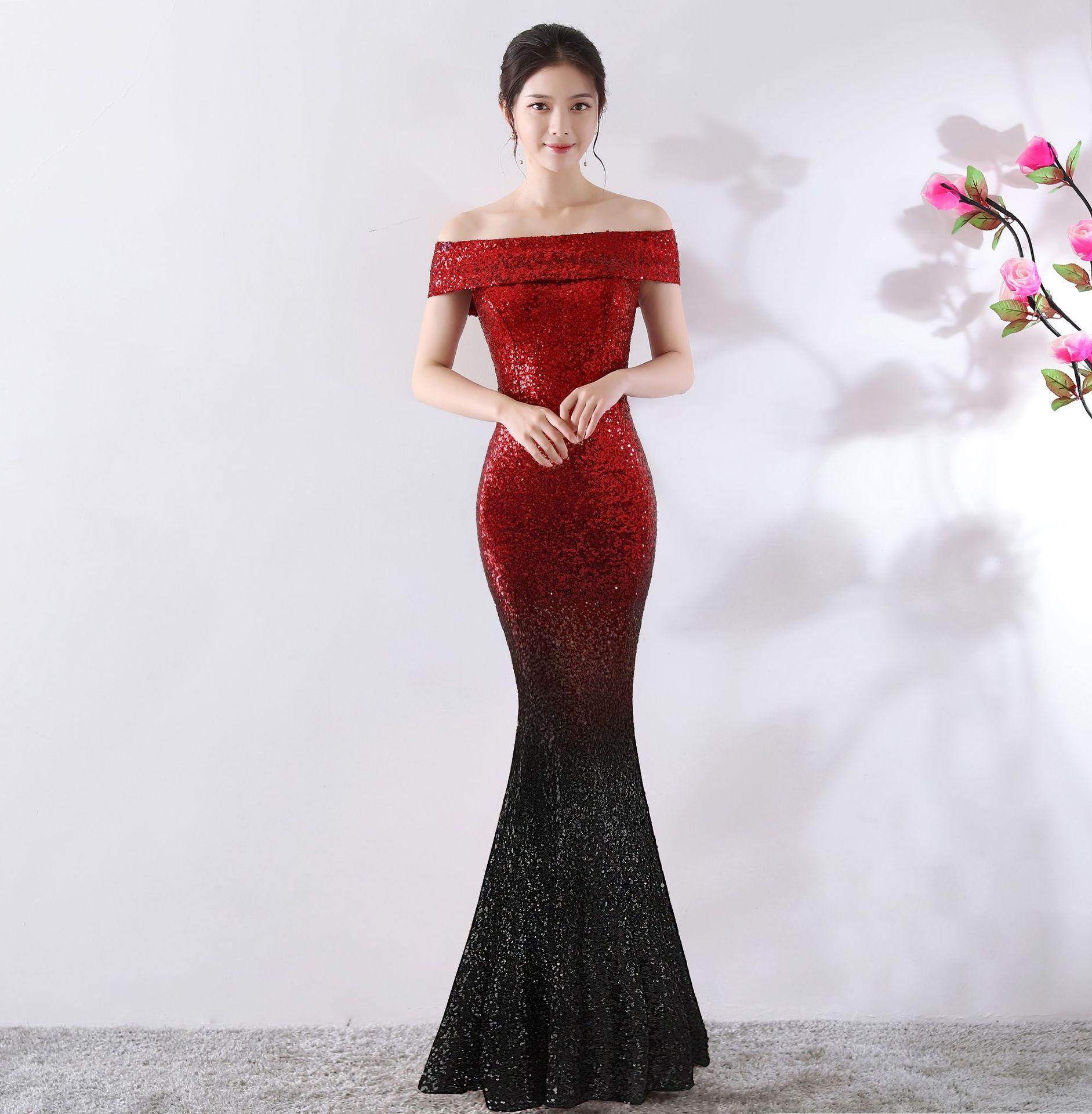 Women’s Birthday Party Slimming Host Dress | High-Sense Formal Long Evening Gown | Trendy Minimalist Body-Sculpting Party Wear | Luxury-Label Statuesque Gala Dress | 2026 High-Fashion Radiant Event Essential