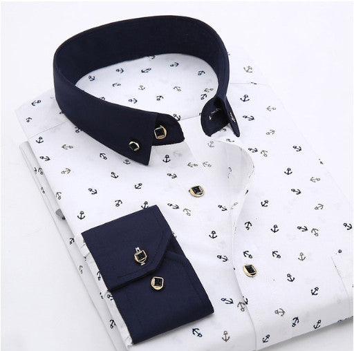 Men's Premium Floral Print Dress Shirt | Slim Fit Long Sleeve Flower Patterned Shirt | Stylish Hawaiian Vibe Casual Shirt for Men