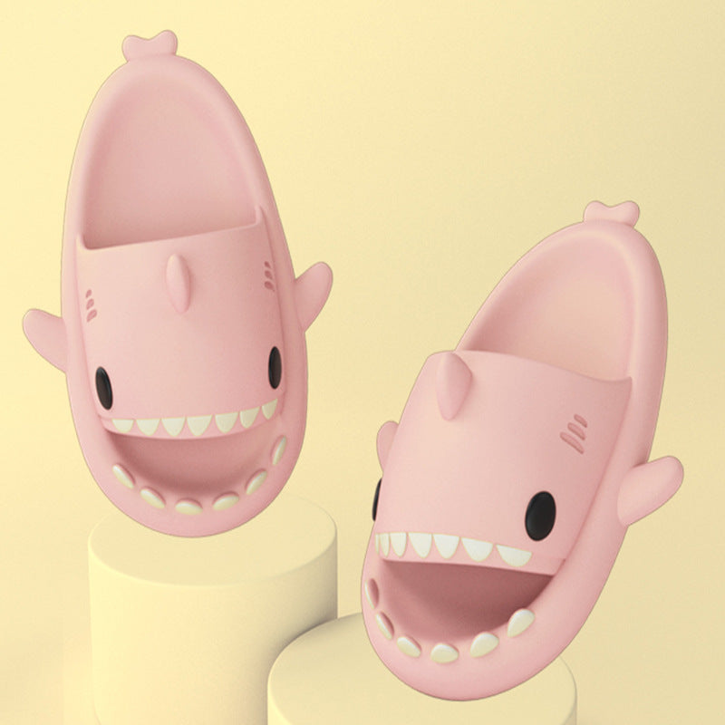 Funny Shark Cartoon Slides for Adults | Indoor & Outdoor Thick Sole Shark Slippers | Non-Slip EVA Cloud Slides for Men & Women