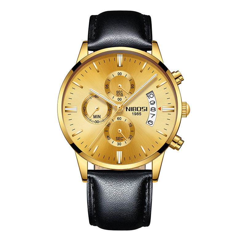 Men’s Luxury Fashion Wristwatch | Classic Business Casual Quartz Watch | Elegant Stainless Steel Men's Timepiece | Premium Waterproof Minimalist Watch for Men