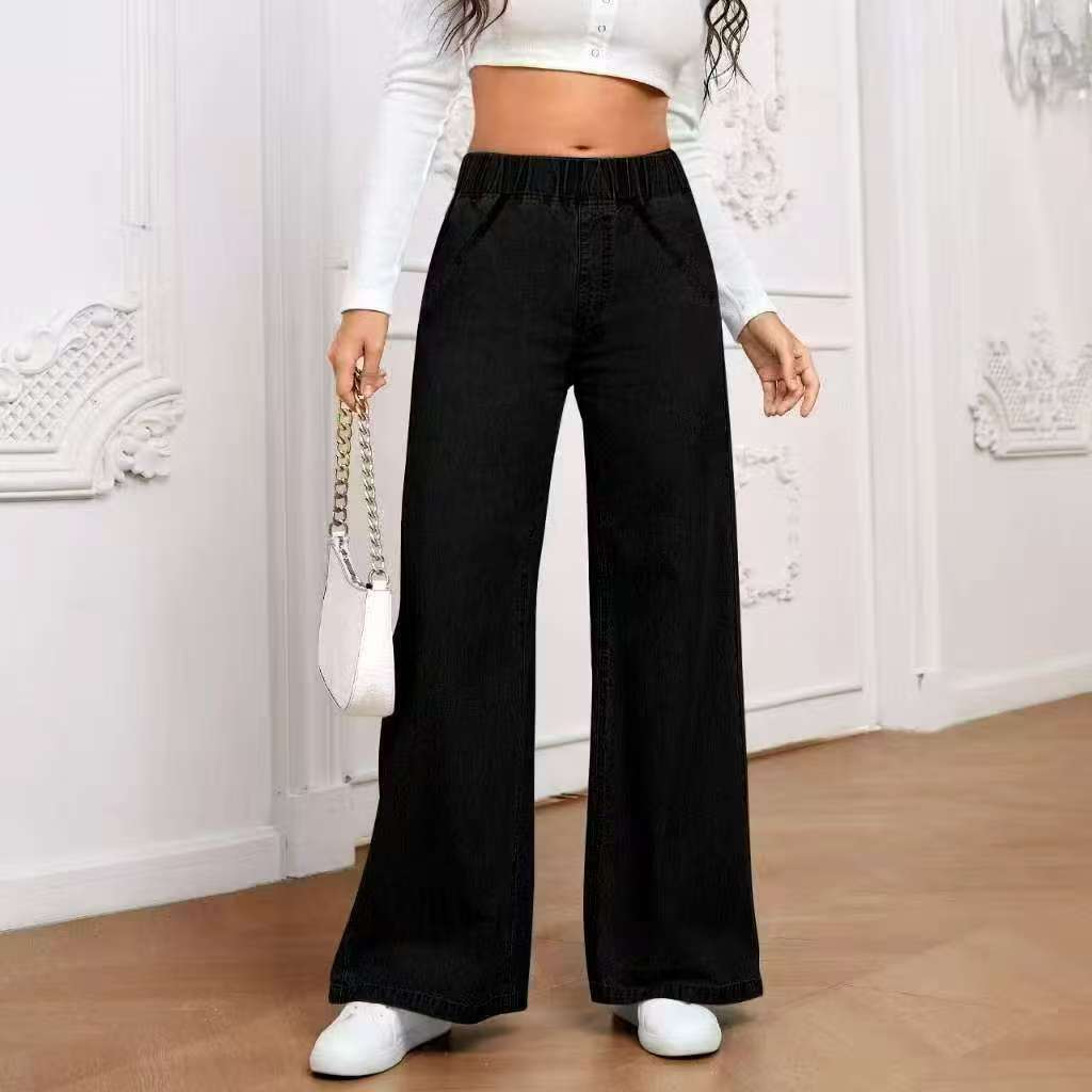 Women’s Wide-Leg Straight Fashion Jeans | Comfortable High-Waist Street Style Trousers | Elegant Relaxed Fit Denim Pants | Trendy Baggy Straight-Leg Jeans for Ladies | 2026 Sustainable Retro Denim Collection