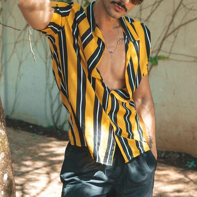 Men’s Ultra-Soft Summer Streetwear Shirt | Casual Relaxed Fit Short Sleeve Top | High-Sense Breathable Men’s Fashion Shirt | Trendy Minimalist Urban Summer Wear | 2026 High-Fashion Lightweight Casual Shirt