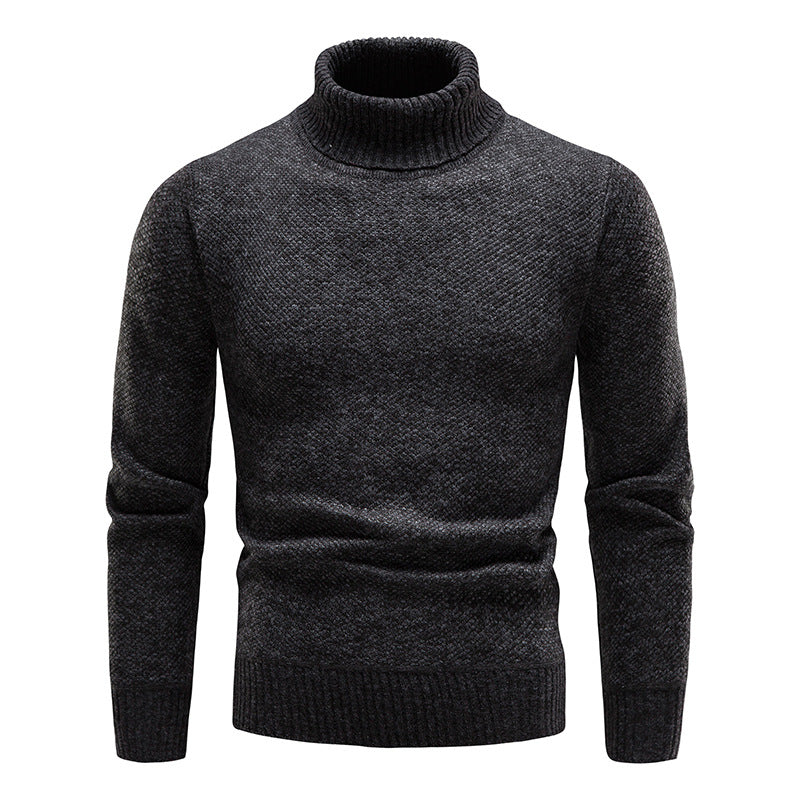 Men’s Premium Slim-Fit Turtleneck Sweater | Elegant Knitted Pullover Top | Soft Long-Sleeved Solid Color Turtleneck | Modern Business-Casual Men’s Knitted Clothing