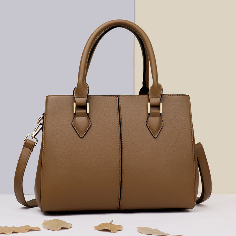 Women’s Soft Leather Large-Capacity Commuter Bag | Elegant Crossbody & Shoulder Bag | Versatile Multi-Pocket Daily Tote | Premium Vegan Leather Office Bag for Women | 2026 Trendy Work & Travel Bag