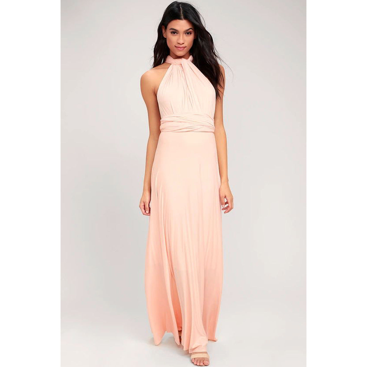 Women’s Multiway Backless Maxi Dress | Versatile Infinity Bridesmaid Dress | Summer Boho Floor-Length Party Gown |Bandage Clubwear Maxi | 2026 Convertible Evening Dress for Women