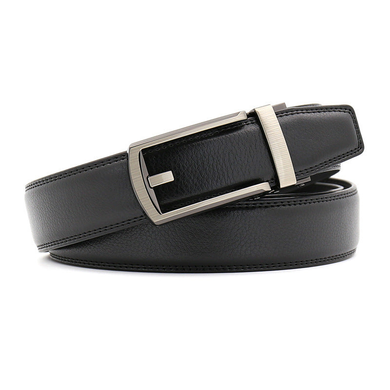 Men’s Luxury Genuine Cowhide Pant Belt | High-Sense Casual & Formal Executive Waistband | Trendy Minimalist Classic Leather Belt | Luxury-Label Statuesque Radiant Accessory | 2026 High-Fashion Emerald-Luxe Essential