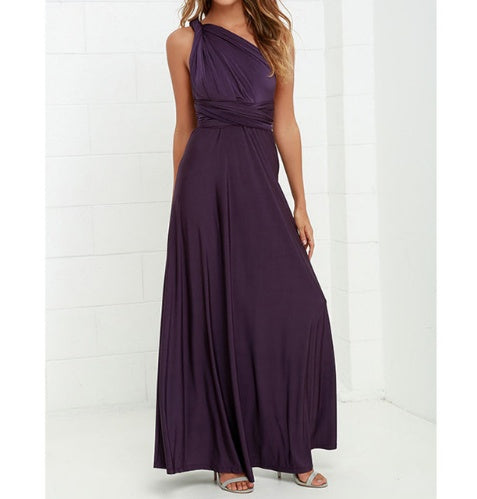 Women’s Multiway Backless Maxi Dress | Versatile Infinity Bridesmaid Dress | Summer Boho Floor-Length Party Gown |Bandage Clubwear Maxi | 2026 Convertible Evening Dress for Women