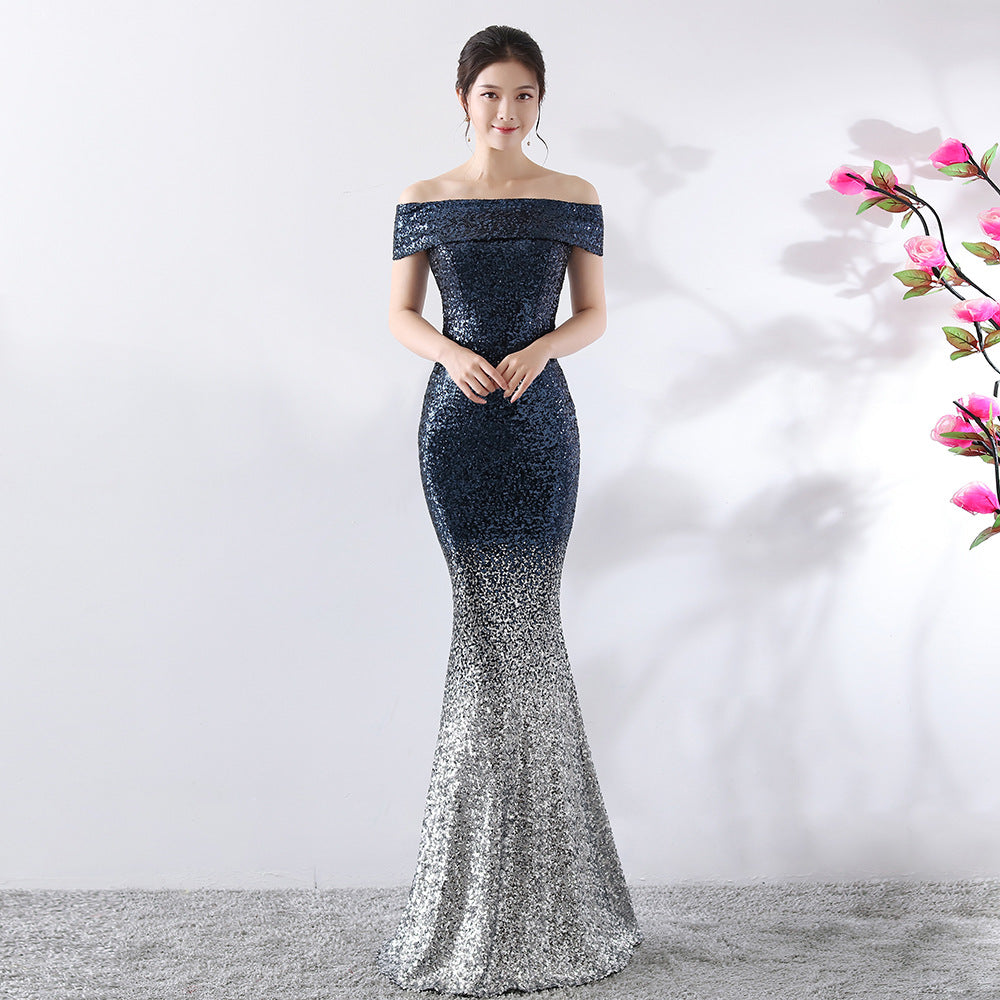 Women’s Birthday Party Slimming Host Dress | High-Sense Formal Long Evening Gown | Trendy Minimalist Body-Sculpting Party Wear | Luxury-Label Statuesque Gala Dress | 2026 High-Fashion Radiant Event Essential