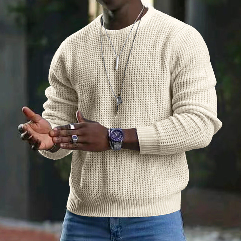 Men’s Casual Long Sleeve Crew Neck Top | High-Sense Loose Fit Urban Pullover | Trendy Minimalist Relaxed Fit Shirt | Luxury-Label Statuesque Men’s Essential | 2026 High-Fashion Radiant Comfort Wear