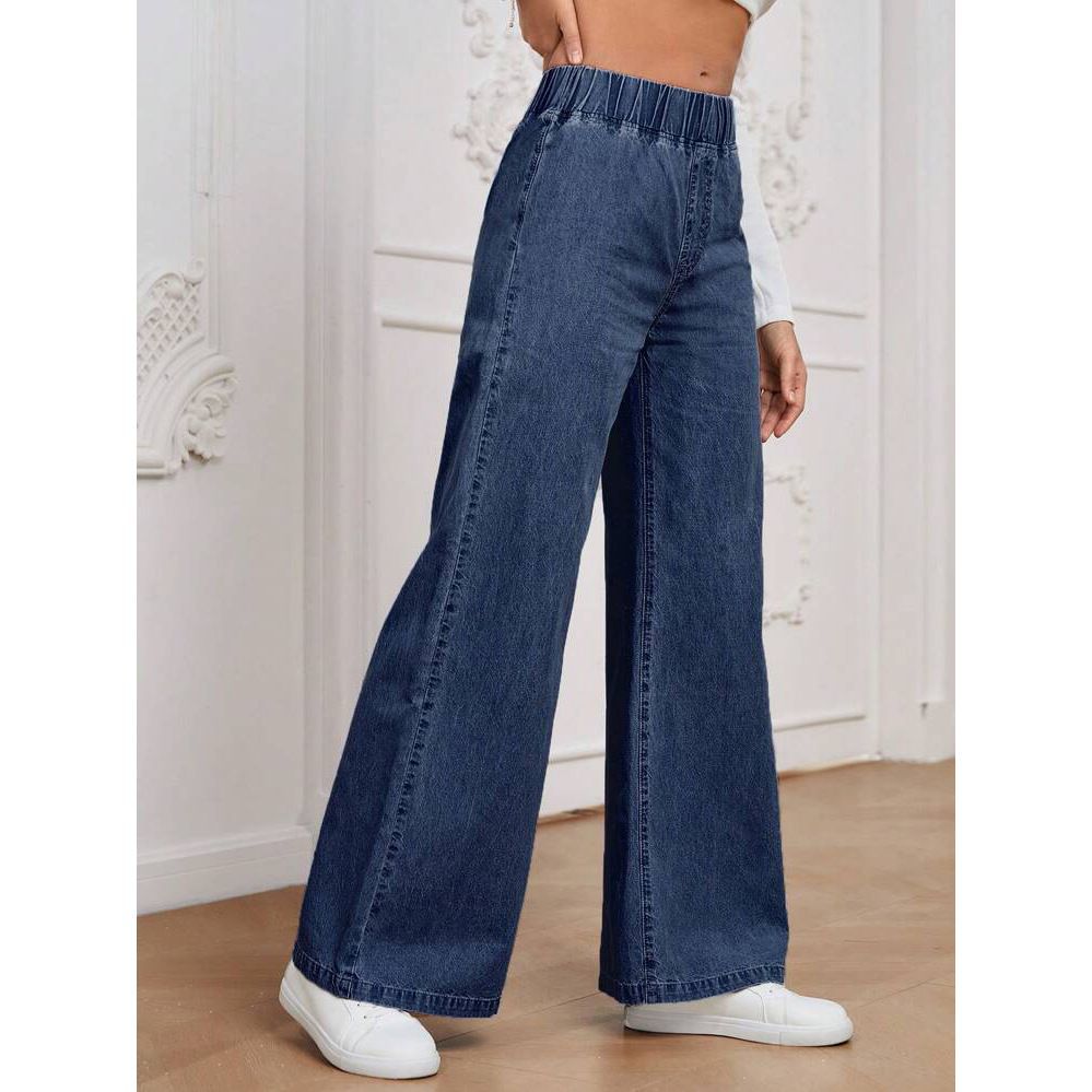 Women’s Wide-Leg Straight Fashion Jeans | Comfortable High-Waist Street Style Trousers | Elegant Relaxed Fit Denim Pants | Trendy Baggy Straight-Leg Jeans for Ladies | 2026 Sustainable Retro Denim Collection