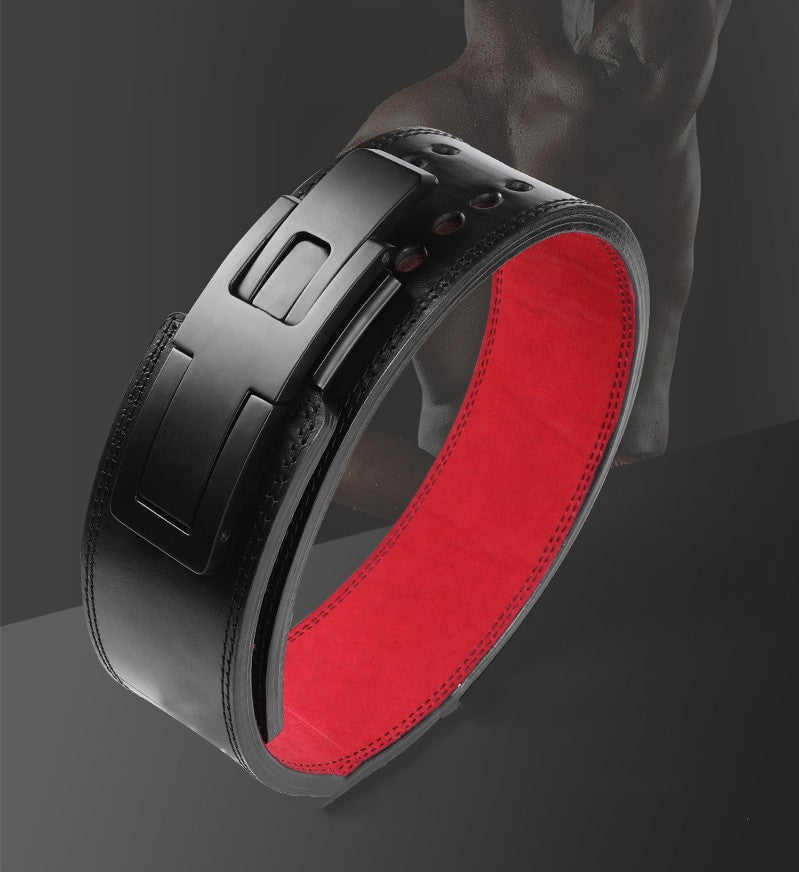 Professional Powerlifting Lever Belt | Heavy-Duty Squat & Deadlift Waist Support | High-Sense Weightlifting Fitness Belt | Premium Strength Training Lever Buckle Belt | 2026 High-Performance Gym Gear