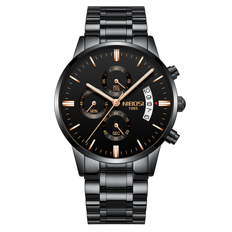Men’s Luxury Fashion Wristwatch | Classic Business Casual Quartz Watch | Elegant Stainless Steel Men's Timepiece | Premium Waterproof Minimalist Watch for Men