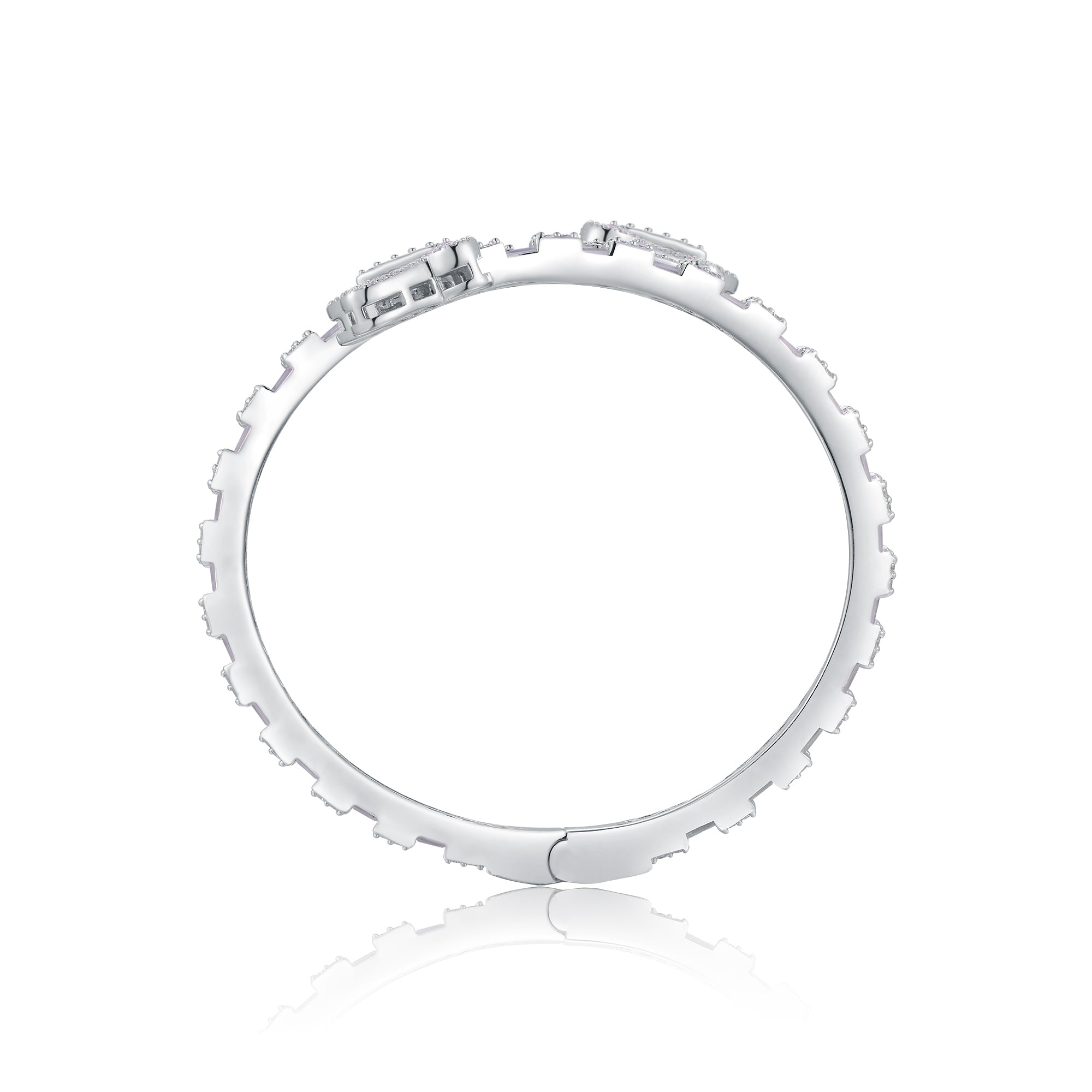 Luxury Top-Quality Moissanite Bracelet | S925 Sterling Silver with Platinum Plating | Elegant VVS Moissanite Tennis Bracelet | Trendy Conflict-Free Diamond Alternative Jewelry