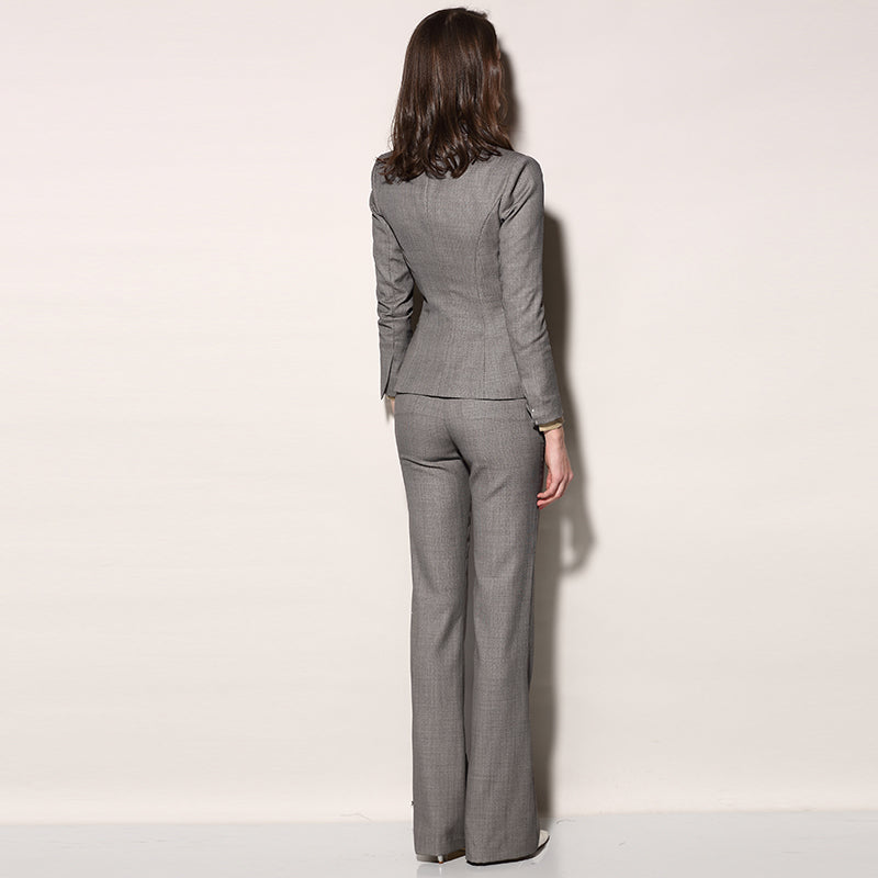 Women’s Thin Wool Professional Suit | Elegant Slim-Fit Business Blazer & Trousers Set | High-Sense Formal Office Wear | Premium Wool-Blend Tailored Suit for Women | 2026 Executive Fashion Collection
