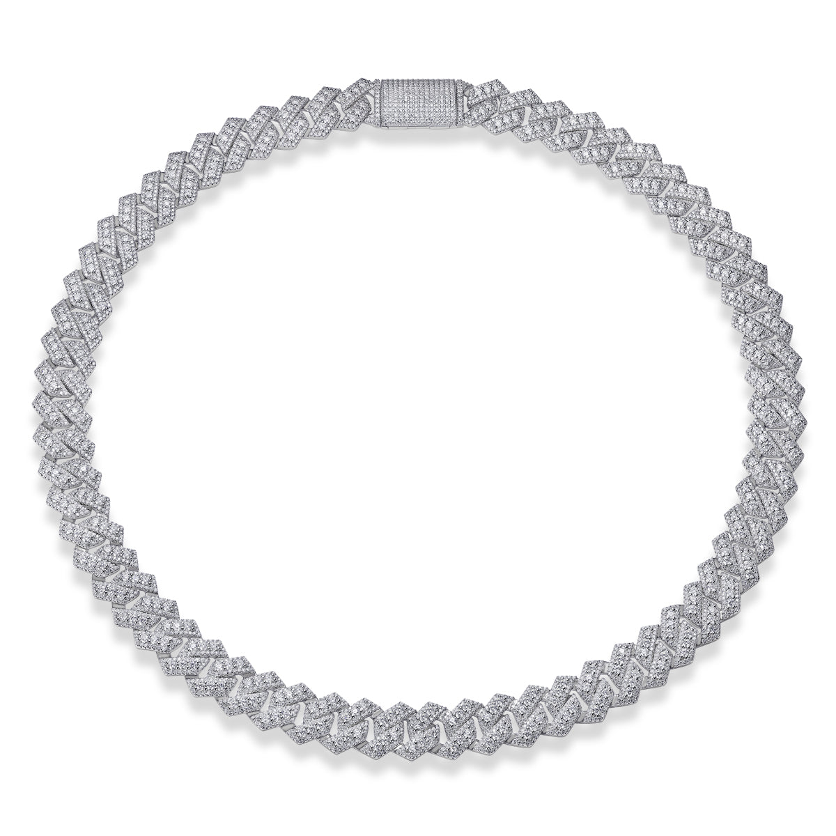 Jinba Legend Moissanite Jewelry Set | S925 Sterling Silver Pendant & Collar Chain | Luxury Light-Luxury Trend Necklace | Platinum Plated Iced-Out Legend Suite