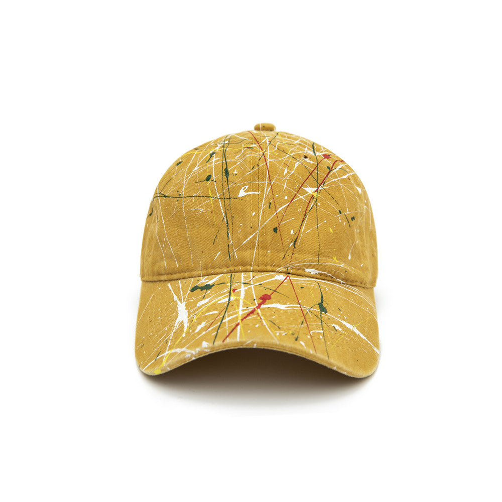 Hand-splashed Baseball With Curved Brim