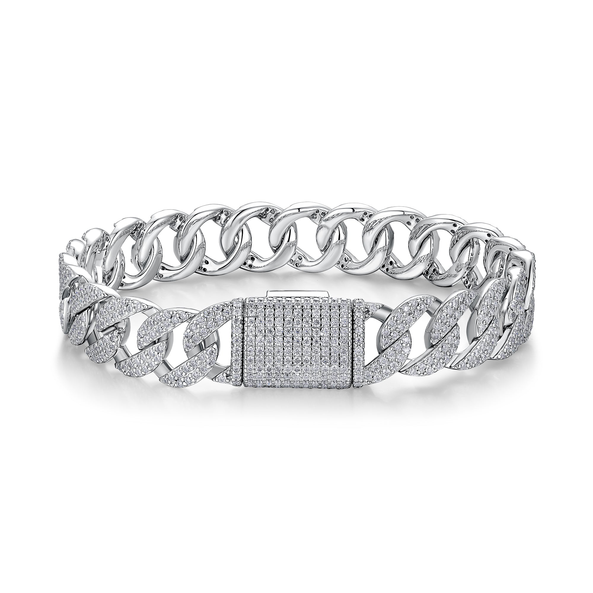 S925 Sterling Silver Moissanite Bracelet | High-Sense Platinum Plated Tennis Bracelet | Trendy Minimalist Luxury Moissanite Wristlet | Luxury-Label Statuesque Radiant Jewelry | 2026 High-Fashion Emerald-Luxe Essential
