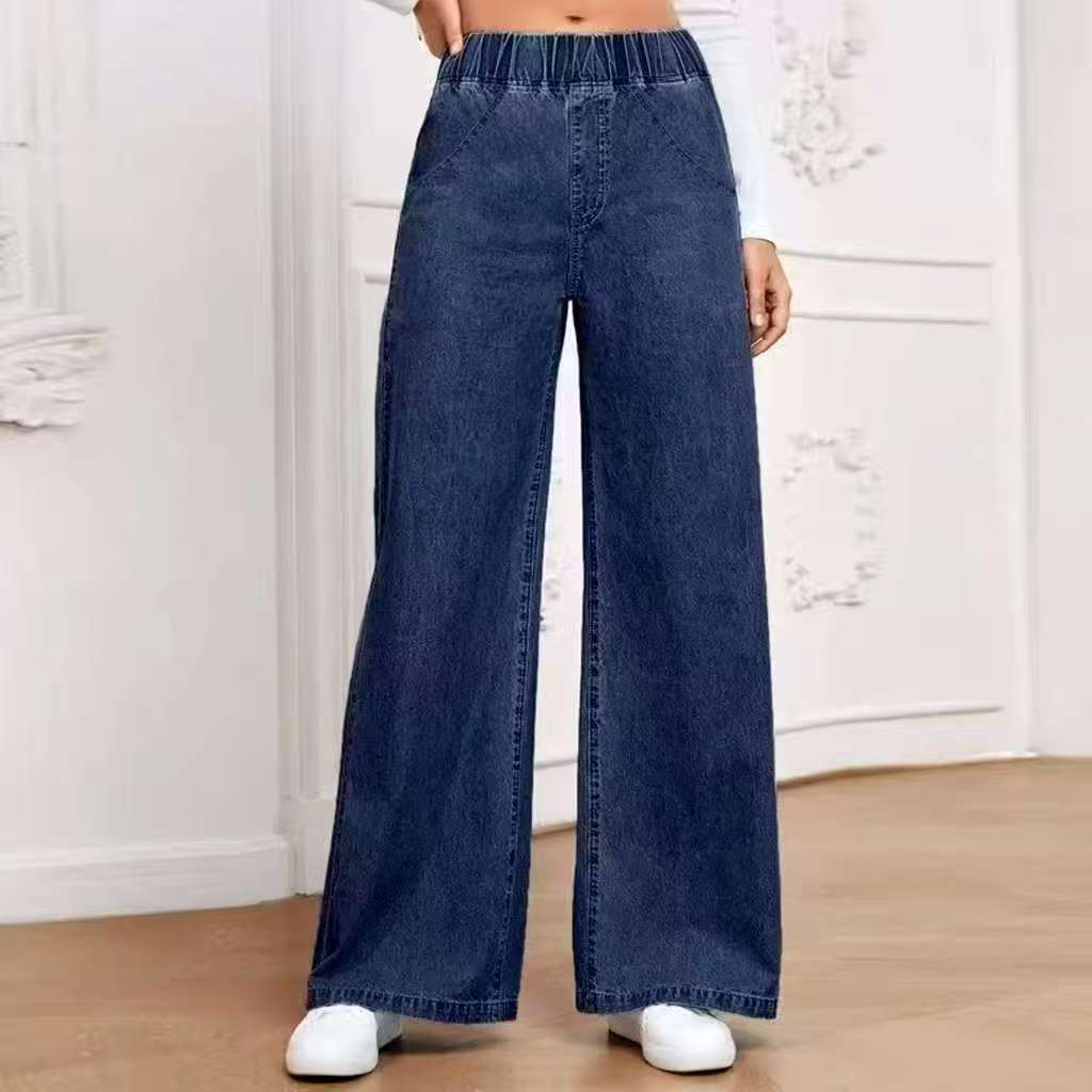 Women’s Wide-Leg Straight Fashion Jeans | Comfortable High-Waist Street Style Trousers | Elegant Relaxed Fit Denim Pants | Trendy Baggy Straight-Leg Jeans for Ladies | 2026 Sustainable Retro Denim Collection