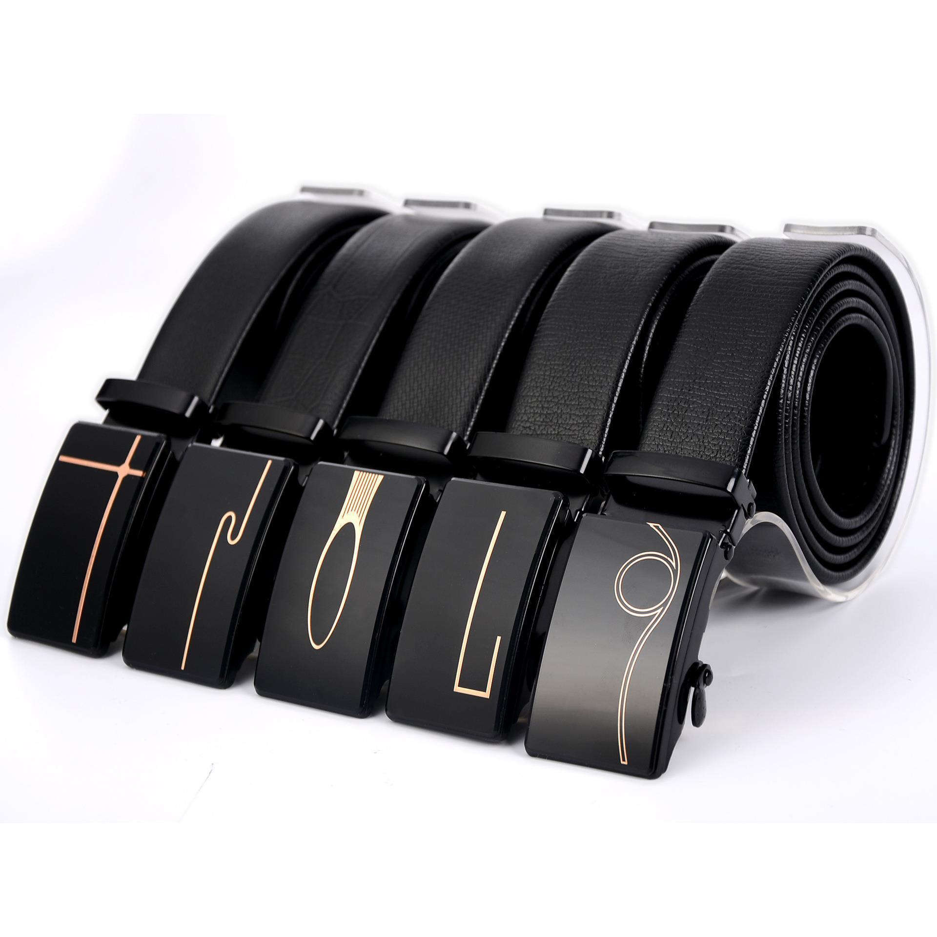Men’s Mirror Acrylic Automatic Buckle Belt | High-Sense Business Casual Iron Button Waistband | Trendy Minimalist Professional Executive Belt | Luxury-Label Statuesque Men’s Accessory | 2026 High-Fashion Radiant Urban Essential