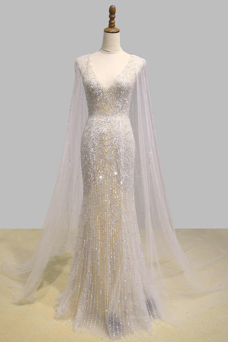 Women’s Fashionable Personalized Shawl Evening Dress | Elegant Cape-Style Formal Gown | Modern Luxury Slim-Fit Party Dress | Trendy Personalized Evening Wrap Dress | 2026 High-Fashion Gala Gown