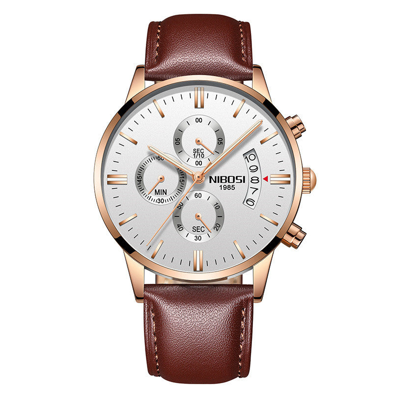 Men’s Luxury Fashion Wristwatch | Classic Business Casual Quartz Watch | Elegant Stainless Steel Men's Timepiece | Premium Waterproof Minimalist Watch for Men