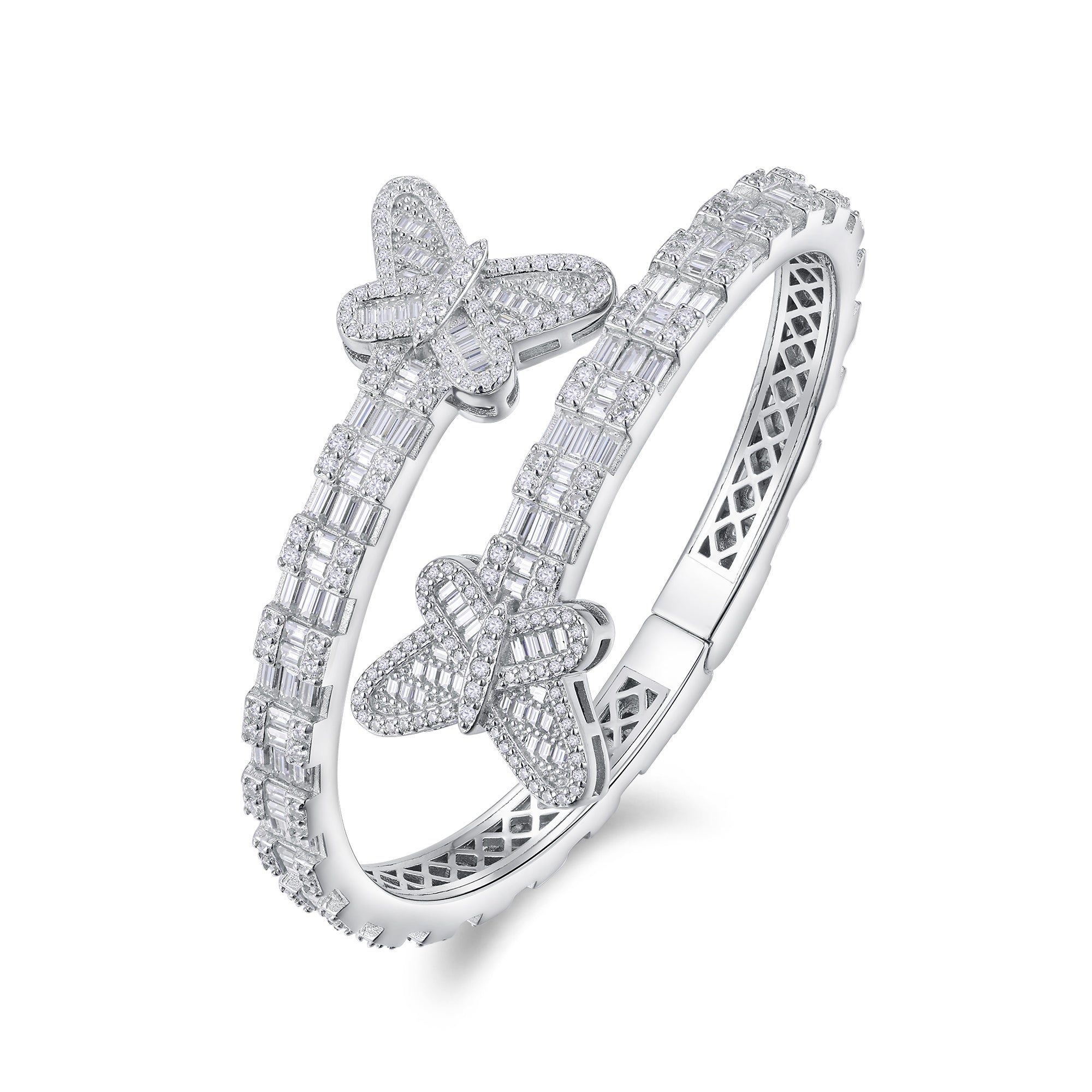 Luxury Top-Quality Moissanite Bracelet | S925 Sterling Silver with Platinum Plating | Elegant VVS Moissanite Tennis Bracelet | Trendy Conflict-Free Diamond Alternative Jewelry