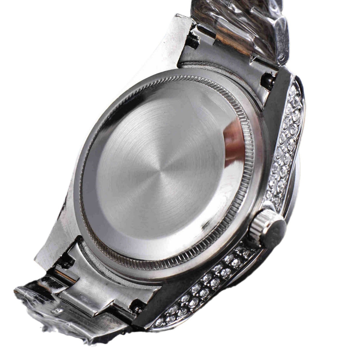 Men’s Luxury Full Diamond Stainless Steel Watch | Iced-Out Quartz Timepiece | Premium Hip-Hop Style Bling Wristwatch | Waterproof Elegant Diamond Studded Men's Watch