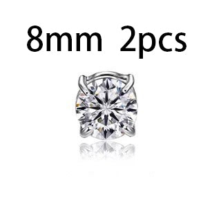 Unisex Zircon Stud Earrings | Magnetic Non-Piercing Ear Clips | Luxury Sparkle Zirconia Magnet Earrings for Men & Women | Trendy Minimalist Clip-on Studs | 2026 High-Fashion No-Hole Jewelry