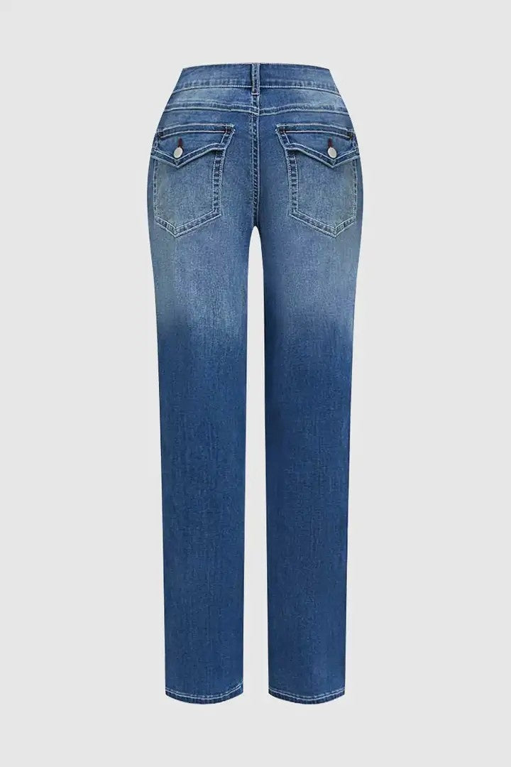 casual straight leg jeans