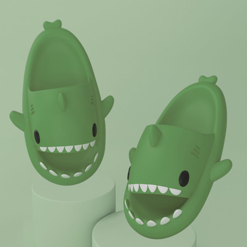 Funny Shark Cartoon Slides for Adults | Indoor & Outdoor Thick Sole Shark Slippers | Non-Slip EVA Cloud Slides for Men & Women